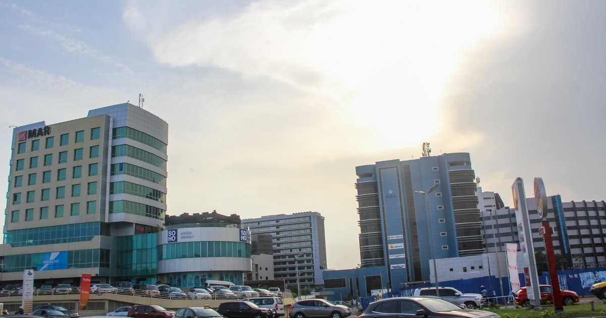 Modern office buildings in Accra, Ghana